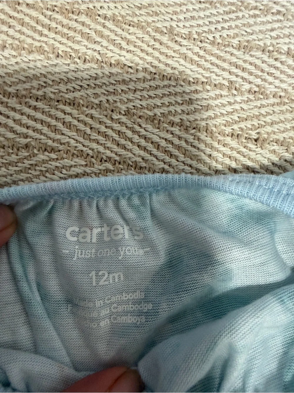 Carter's Light Blue Mermaid Print Nightgown with Coral Accents